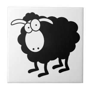 Carreau En Céramique Carrelage en céramique de mouton noir