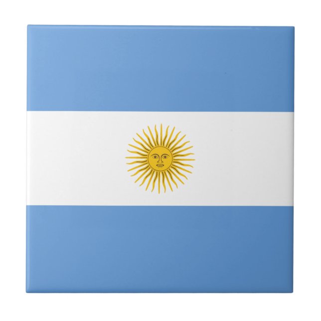 Carreau En Céramique Carrelage en céramique du drapeau argentin (Devant)