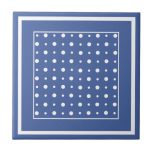 Carreau En Céramique Carrelage en céramique élégant, Pois bleu foncé