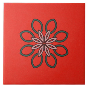 Carreau En Céramique Carrelage en céramique - Fleur Kaleidoscope rose e