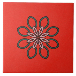 Carreau En Céramique Carrelage en céramique - Fleur Kaleidoscope rose e