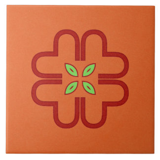 Carreau En Céramique Carrelage en céramique - Fleur Kaleidoscope rouge 