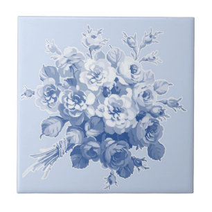 Carreau En Céramique Carrelage en céramique "Jane's Rose Bouquet"