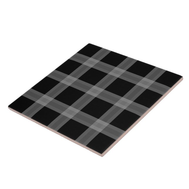 Carreau En Céramique Carrelage en céramique noir et gris (Côté)