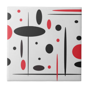 Carreau En Céramique Carrelage en céramique noire et rouge
