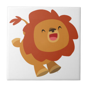 Carreau En Céramique Carrelage en Lion de dessin mignon