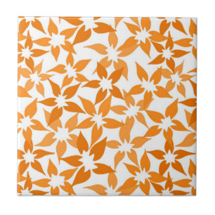 Carreau En Céramique Carrelage fleuri Orange