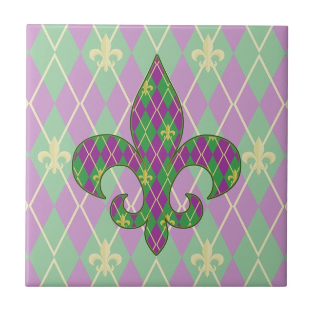 Carreau En Céramique Carrelage Jacquard Carnaval (Devant)