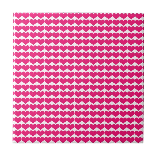 Carreau En Céramique Carrelage Motif Coeur rose (Devant)