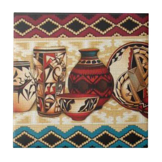 Carreau En Céramique Carrelage Motif de style sud-ouest (Devant)