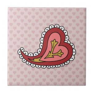 Carreau En Céramique Carrelage Paisley Heart