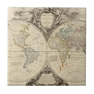 Carreau En Céramique Carte 8 du monde