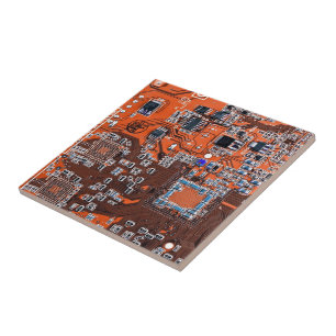 Carreau En Céramique Carte circuit imprimé circuit orange PCB