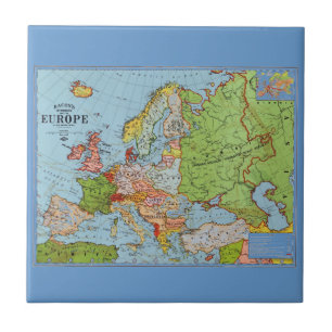 Carreau En Céramique Carte de l'Europe