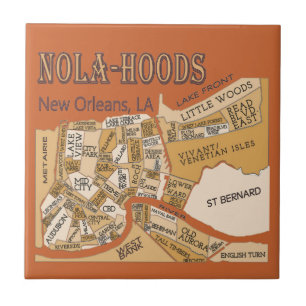 Carreau En Céramique Carte de Nola-Hoods