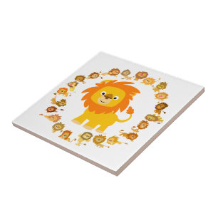 Carreau En Céramique Carton Lion Mandala