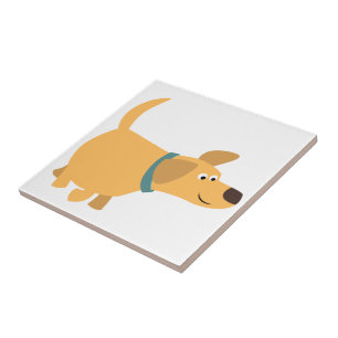 Carreau En Céramique Carton mignon Jaune Carrelage Labrador