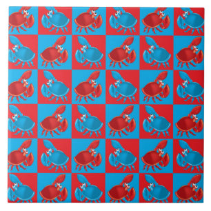Carreau En Céramique Cartoon crabe mosaïque