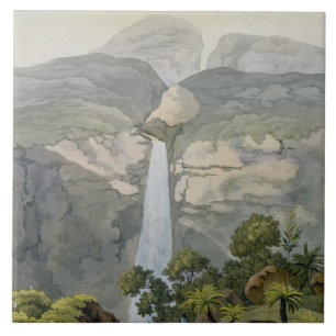 Carreau En Céramique Cascade de Vinagre de rivière, près du volcan de