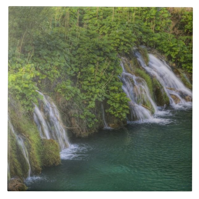 Carreau En Céramique Cascade, Parc national des lacs de Plitvice et (Devant)