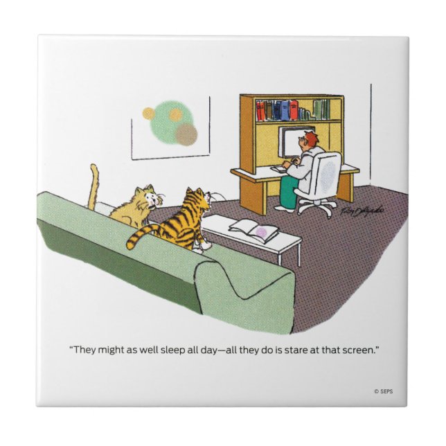 Carreau En Céramique Cat Talk (Devant)