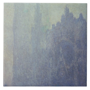 Carreau En Céramique Cathédrale de Claude Monet Rouen, temps brumeux