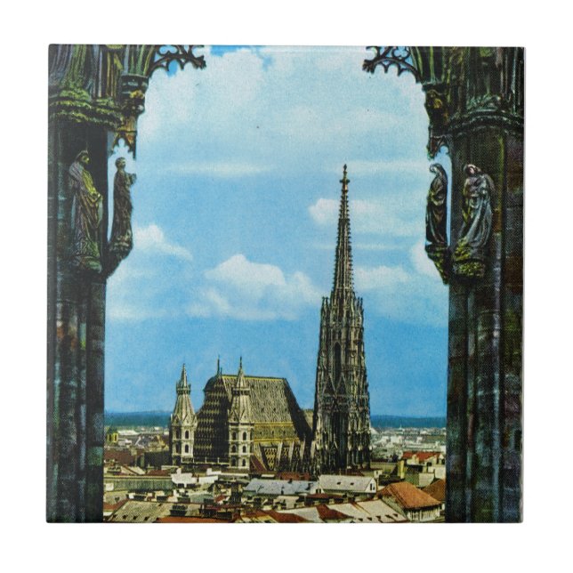 Carreau En Céramique Cathédrale de l'Autriche, Vienne, St Stephen (Devant)