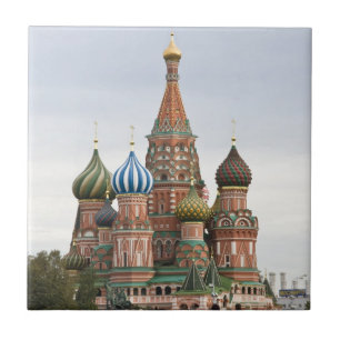 Carreau En Céramique Cathédrale Saint Basil. Carré rouge Moscou Russie