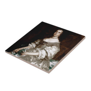 Carreau En Céramique Catherine de Braganza par monsieur Peter Lely