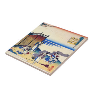 Carreau En Céramique Cent poèmes expliqués par l'infirmière Hokusai