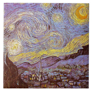 Carreau En Céramique Céramique de nuit étoilée de Van Gogh