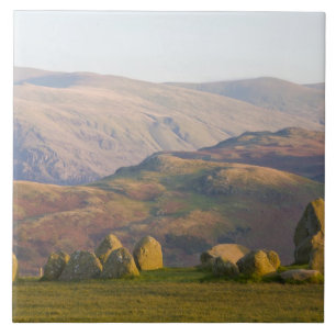 Carreau En Céramique Cercle de pierres de Castlerigg, Lake District, Cu