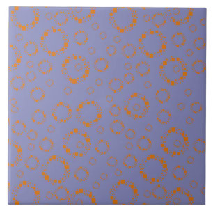 Carreau En Céramique cercle pourpre orange girly carré motif vertige