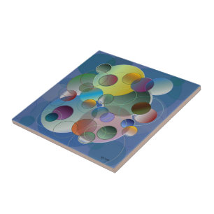 Carreau En Céramique Cercles dimensionnels