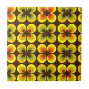 Carreau En Céramique Cercles psychédéliques