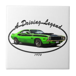 CARREAU EN CÉRAMIQUE CHALLENGEUR DE 1970 DODGE