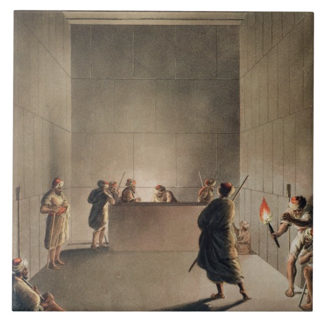 Carreau En Céramique Chambre et sarcophage dans la grande pyramide du (Devant)