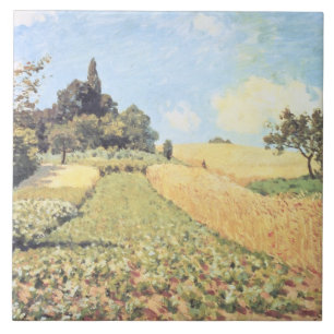 Carreau En Céramique Champ de blé d'Alfred Sisley
