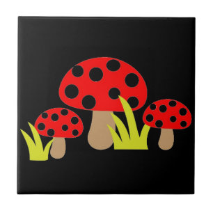 Carreau En Céramique Champignons