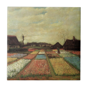 Carreau En Céramique Champs de bulbes par Vincent van Gogh.