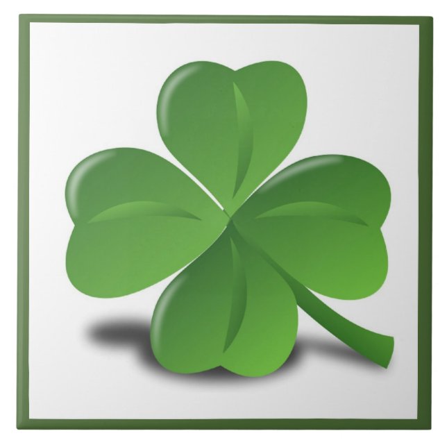 CARREAU EN CÉRAMIQUE CHANCE DES IRLANDAIS (Devant)