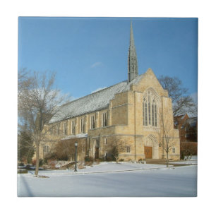 Carreau En Céramique Chapelle Harbison en hiver au Grove City College