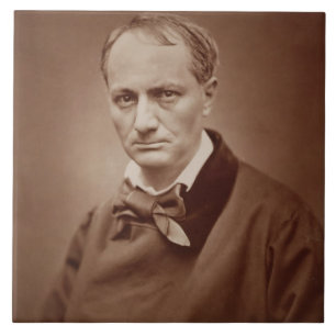 Carreau En Céramique Charles Baudelaire (1821-67), poète français,