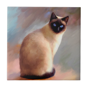 Carreau En Céramique Chat 613 6x6 siamois