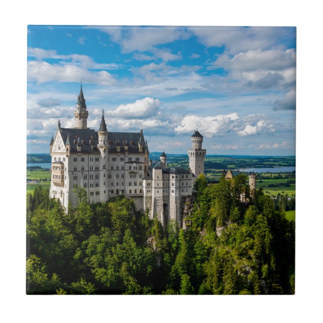 Carreau En Céramique Château de Neuschwanstein - Bavière - l'Allemagne (Devant)