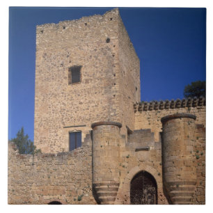 Carreau En Céramique Château Pedraza, Castille-et-León, Espagne 2