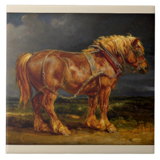 Carreau En Céramique Cheval de trait belge