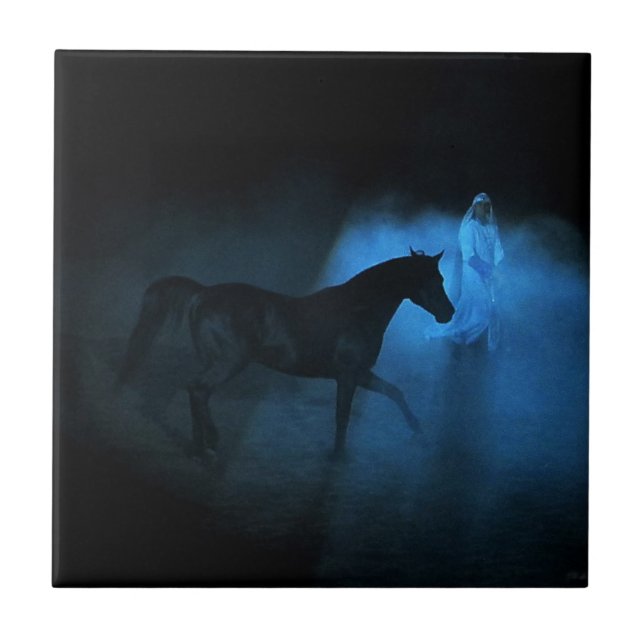 Carreau En Céramique Cheval et traine Arabes (Devant)