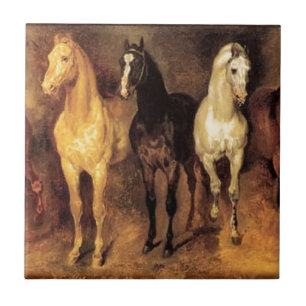 Carreau En Céramique Cheval Vintage