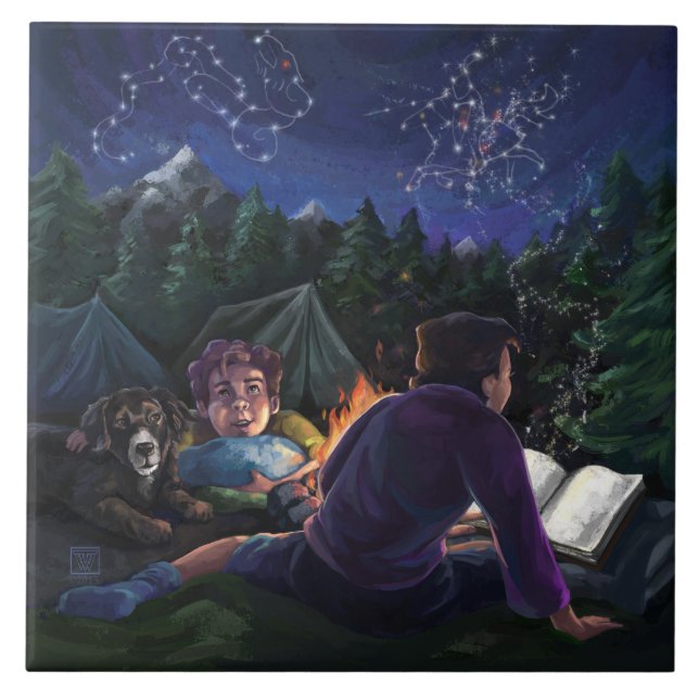 Carreau En Céramique Chevaliers d'été (Devant)